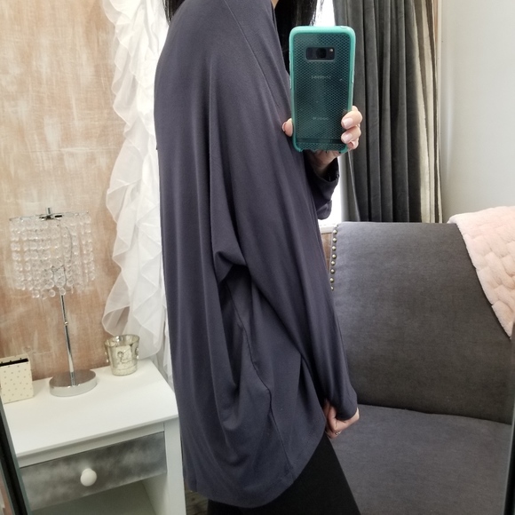Slate Long Sleeve Dolman Top Tunic Top 🌷Last 1 - Picture 3 of 5